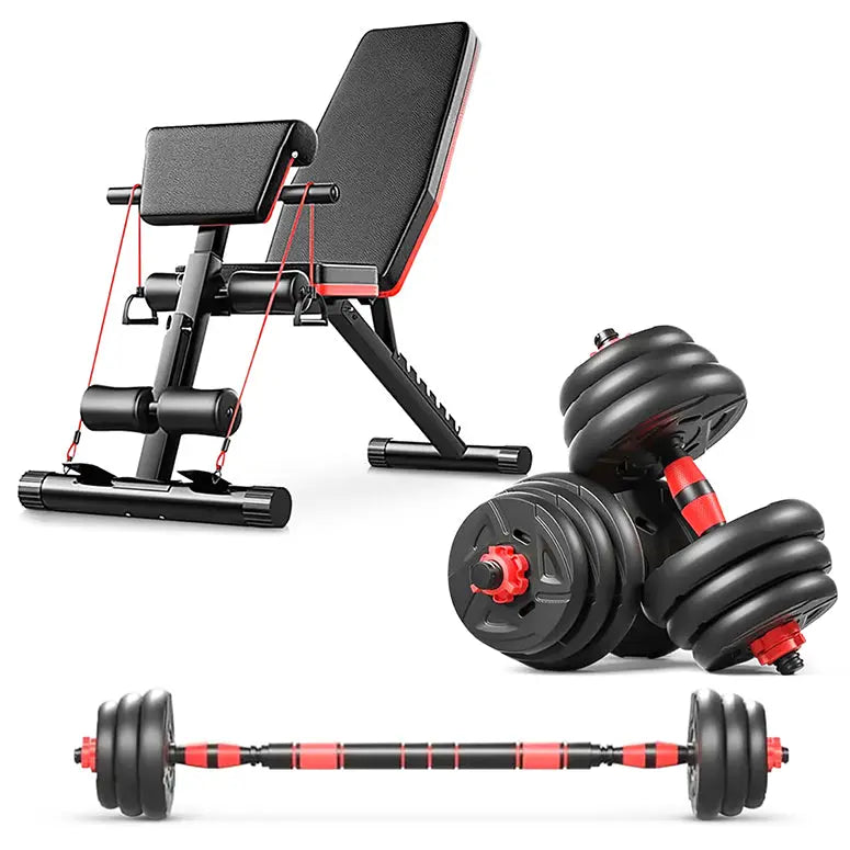 Bundle Set of Modular Dumbbells 30 Kg 66L.B.S Fitness Couch to Cho TON Sport