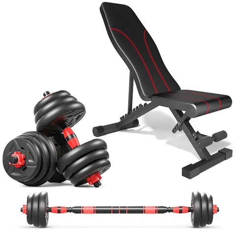 Bundle Set of Modular Dumbbells 50 Kg(110L.B.S) + Fitness Couch to Choose from