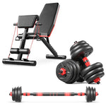 Bundle Set of Modular Dumbbells 50 Kg(110L.B.S) + Fitness Couch to Choose from