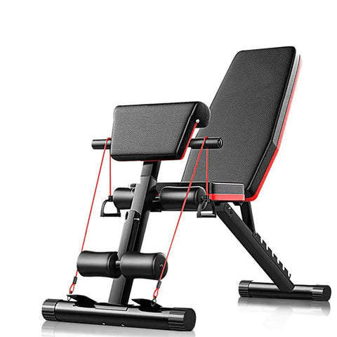 Foldable and Adjustable Gym Couch with Front Armrest