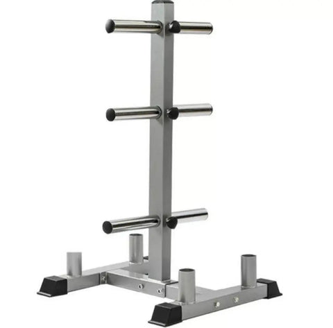 A Stand for Plate Weights and Olympic Bars