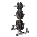 A Stand for Plate Weights and Olympic Bars