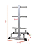 A Stand for Plate Weights and Olympic Bars