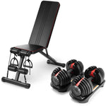 In the Bundle, a Pair of Adjustable Universal Dumbbells 24 Kg (52.5L.B.S) + a Fitness Couch to Choose from